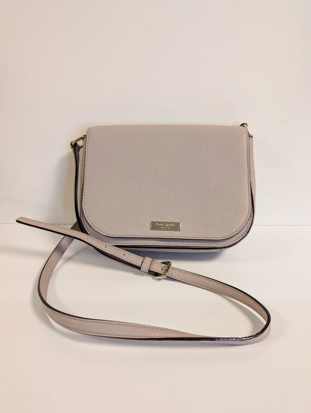 Kate Spade New York Blush Taupe Saffiano Leather Crossbody
